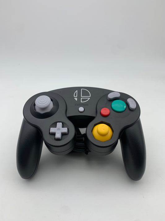 Original Nintendo GameCube Controller | Schwarz Smash Bros. Edition | NGC-Gamepad | Gereinigt | DOL-003
